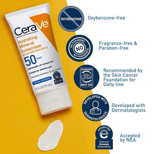 Cerave 4 In 1 Skincare Kit Night Cream, Sunblock, Cleanser & Serum For Radiant Skin Pakzon