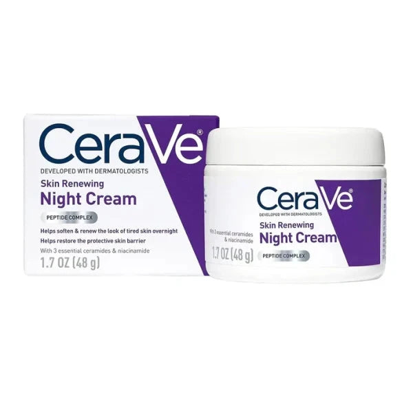 Cerave 4 In 1 Skincare Kit Night Cream, Sunblock, Cleanser & Serum For Radiant Skin Pakzon 