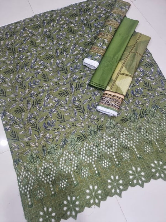 ✨ Haniya ✨ 3 Piece Digital Printed Doriya Shirt Pakzon 