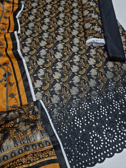 ✨ Haniya ✨ 3 Piece Digital Printed Doriya Shirt Pakzon 